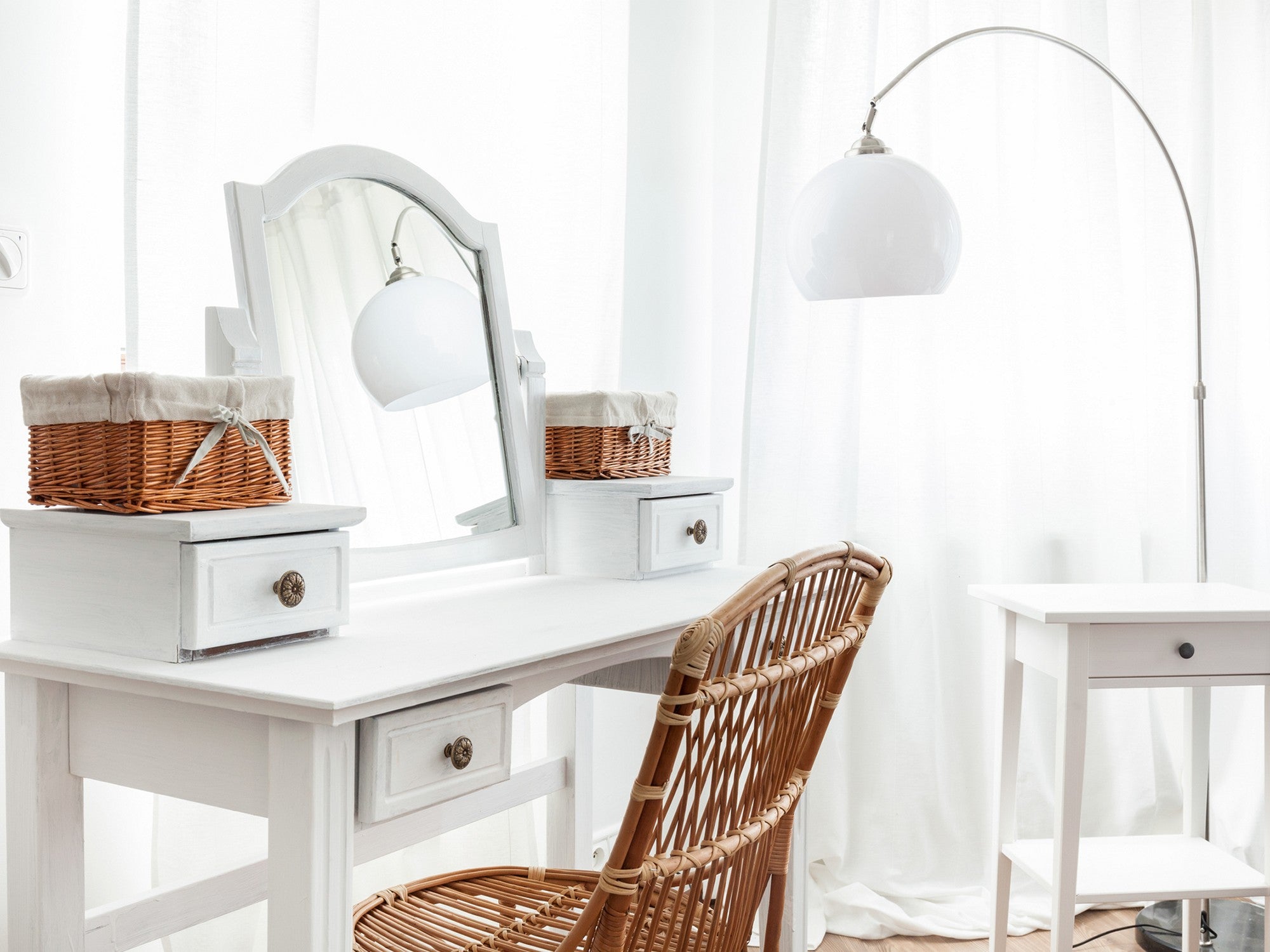 Devon Charcoal & Oak Dressing Table Set