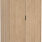Miami 2 Door Wardrobe - Oak Effect/Black
