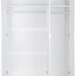 Miami 3 Door Wardrobe - White/Gold
