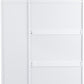 Miami 3 Door Wardrobe - White/Gold