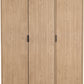 Miami 3 Door Wardrobe - Oak Effect/Black
