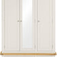 Windsor 3 Door 2 Drawer Wardrobe - Ivory/Oak
