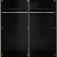 Malvern 4 Door Wardrobe - Black