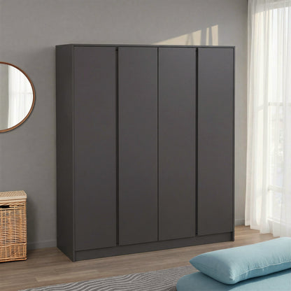 Malvern 4 Door Wardrobe - Grey