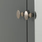 Denver 2 Door 1 Drawer Mirrored Wardrobe - Grey Gloss