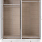 Denver 4 Door 2 Drawer Mirrored Wardrobe - White Gloss