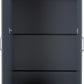 Dakota 2 Door 1 Drawer Mirrored Wardrobe - Dark Grey