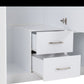 Dakota 3 Door 2 Drawer Mirrored Wardrobe - White