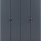 Dakota 4 Door Wardrobe - Dark Grey