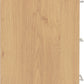 Seville 5 Drawer Narrow Chest - White Gloss/Light Oak Effect Veneer