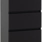 Malvern 5 Drawer Narrow Chest - Black