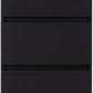 Malvern 5 Drawer Narrow Chest - Black