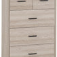 Oliver 3+2 Drawer Chest - Light Oak Effect