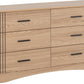 Tessa 6 Drawer Chest - Natural Oak Effect