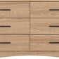 Tessa 6 Drawer Chest - Natural Oak Effect