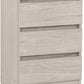 Malvern 3 Drawer Bedside (PAIR) - Urban Snow