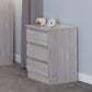 Malvern 3 Drawer Bedside (PAIR) - Urban Snow