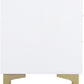 Miami 3 Drawer Bedside - White/Gold