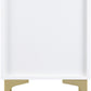 Miami 3 Drawer Bedside - White/Gold