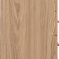 Tessa 3 Drawer Bedside - Natural Oak Effect