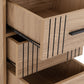 Tessa 3 Drawer Bedside - Natural Oak Effect