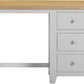 Windsor 3 Drawer Dressing Table - Pebble Grey/Oak