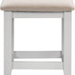 Windsor Dressing Table Stool - Pebble Grey/Oat Fabric