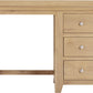 Windsor 3 Drawer Dressing Table Set - Natural Oak/Oat Fabric