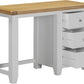 Windsor 3 Drawer Dressing Table Set - Pebble Grey/Oak/Oat Fabric