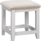 Windsor 3 Drawer Dressing Table Set - Pebble Grey/Oak/Oat Fabric