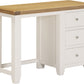 Windsor 3 Drawer Dressing Table Set - Ivory/Oak/Oat Fabric