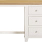 Windsor 3 Drawer Dressing Table Set - Ivory/Oak/Oat Fabric