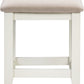 Windsor 3 Drawer Dressing Table Set - Ivory/Oak/Oat Fabric