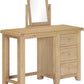 Windsor 3 Drawer Dressing Table & Mirror - Natural Oak