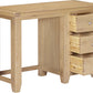 Windsor 3 Drawer Dressing Table & Mirror - Natural Oak