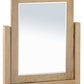 Windsor 3 Drawer Dressing Table & Mirror - Natural Oak