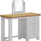 Windsor 3 Drawer Dressing Table & Mirror - Pebble Grey/Oak