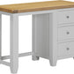 Windsor 3 Drawer Dressing Table & Mirror - Pebble Grey/Oak
