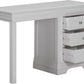 Bordeaux 3 Drawer Dressing Table Set - Pebble Grey/Oat Fabric