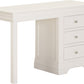 Bordeaux 3 Drawer Dressing Table Set - Ivory/Oat Fabric