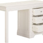 Bordeaux 3 Drawer Dressing Table Set - Ivory/Oat Fabric