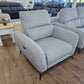 Sorrento Electric Recliner Grey Armchair