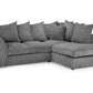 Harley Jumbo Sofa Grey Right Hand Facing Corner