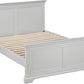 Bordeaux 4'6" Bed High Foot End - Pebble Grey