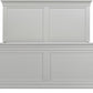 Bordeaux 4'6" Bed High Foot End - Pebble Grey