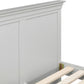 Bordeaux 4'6" Bed High Foot End - Pebble Grey