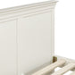 Bordeaux 4'6" Bed High Foot End - Ivory