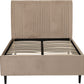 Maine 5' Bed - Taupe Velvet Fabric