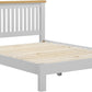 Windsor 5' Bed Low Foot End - Pebble Grey/Oak