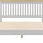 Windsor 5' Bed Low Foot End - Pebble Grey/Oak